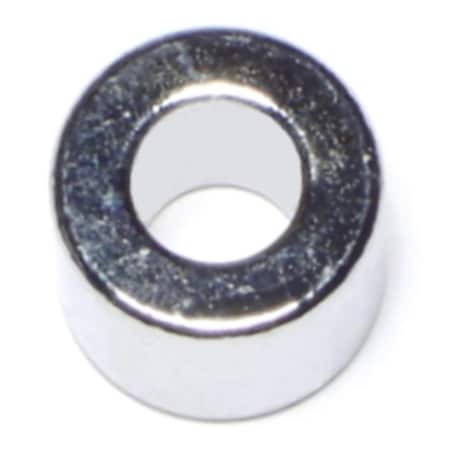 Midwest Fastener Round Spacer, Chrome Steel, 1/2 in Overall Lg, 5/16 in Inside Dia, 5 PK 74252